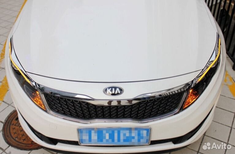Светодиодные реснички на фары Kia Optima