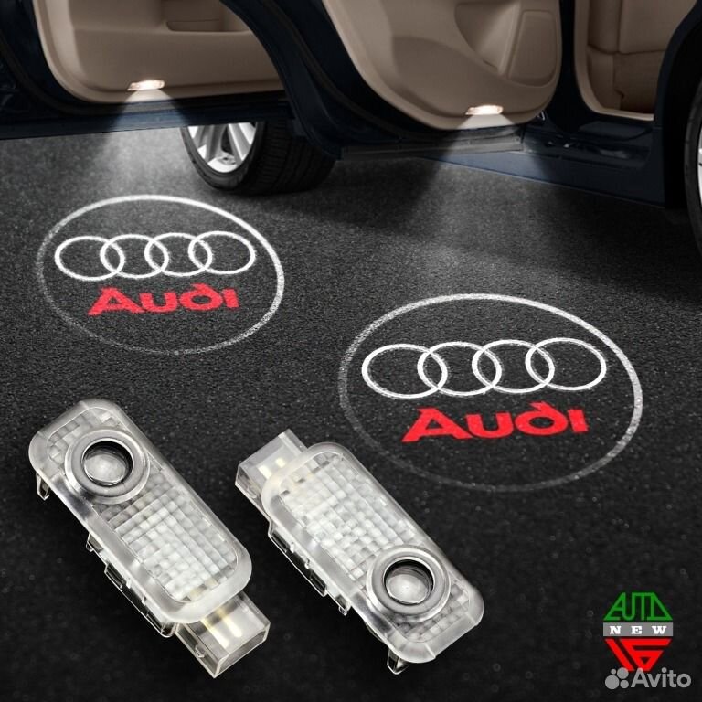 Штатная подсветка дверей Ауди Q5 - Audi Q5 (2008-2