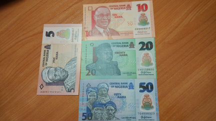 Набор банкнот Нигерии