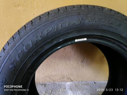 Комплект новых летних шин Pirelli r18 235/60