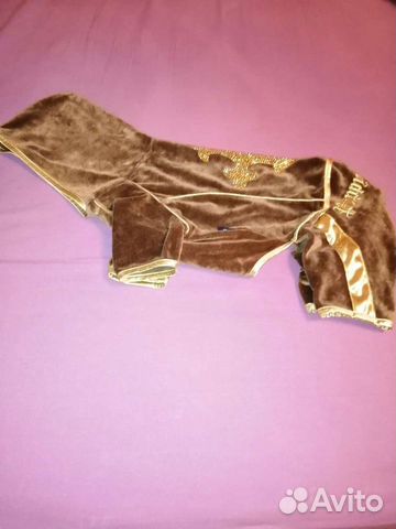 Комбинезон велюровый для средних пород