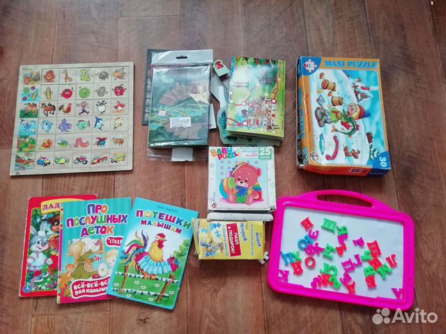 Игры, пазлы, книги, детская касса