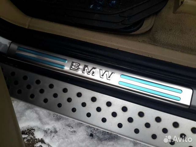 Накладки на пороги бмв X5 E70 E71 X6 металл