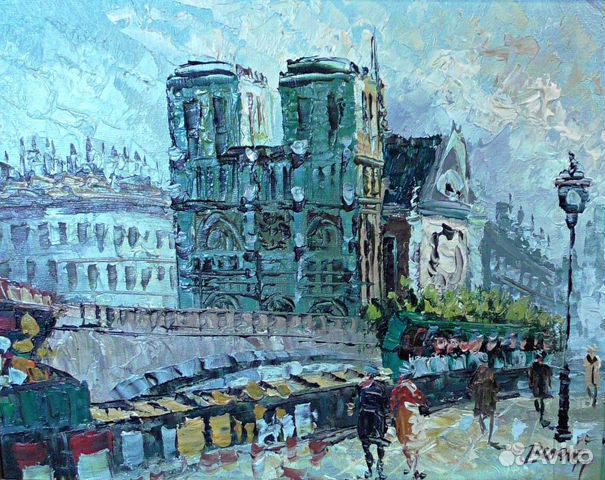 Импрессионизм.Нотр-Дам де Пари.Франция.Картина