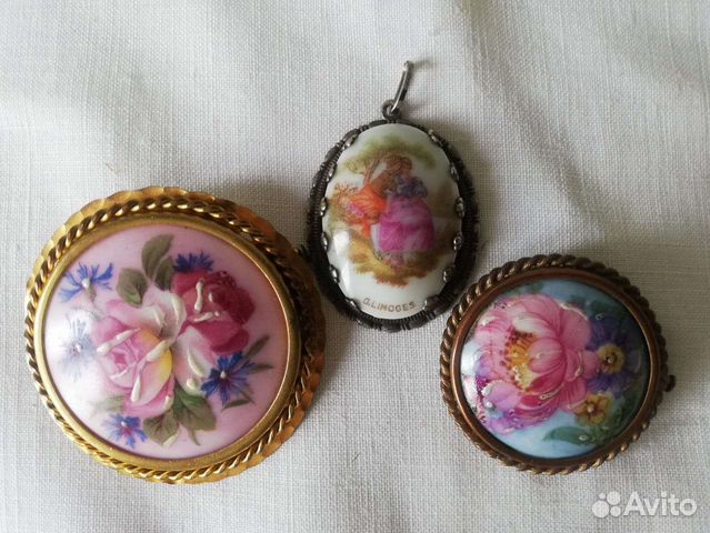 Винтажные броши Limoges (Лимож)