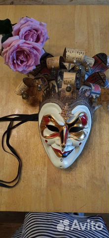 Маска венецианская маскарадная. Ручная работа