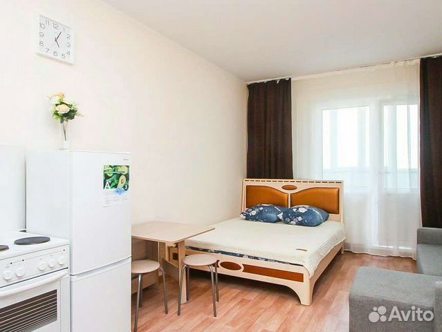 

Квартира-студия, 28 м², 1 кровать