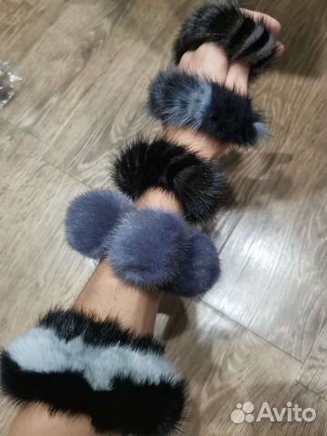 Норковая резинка для волос