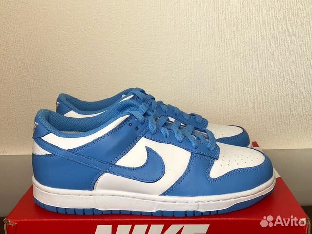 6us Nike Dunk Low GS UNC University Blue купить в Москве | Личные вещи |  Авито