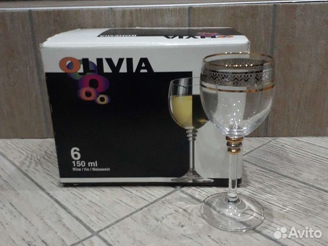Бокалы для вина Bohemia Olivia 150 мл 6 шт новые