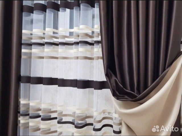 Шторы тюль новый готовый в ассорт