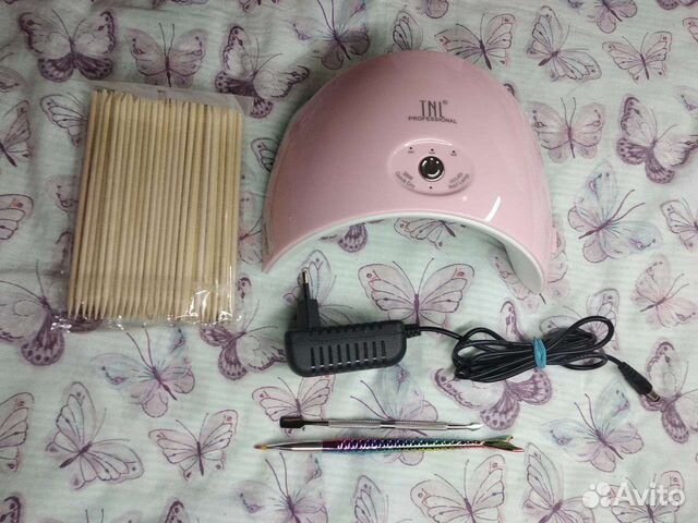 Гибридная лампа для маникюра 36вт +подарочки