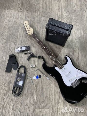 Электрогитара с комбиком (комплект)