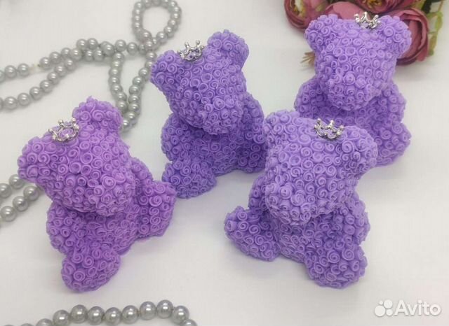 Мишки из мыла ручной работы