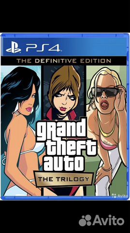 Диск GTA trilogy definitive edition PS4