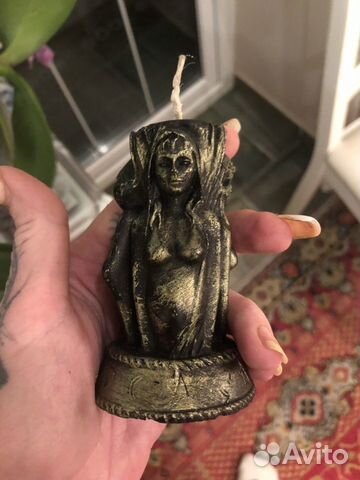 Магическая Чёрная свеча Геката ручная работа