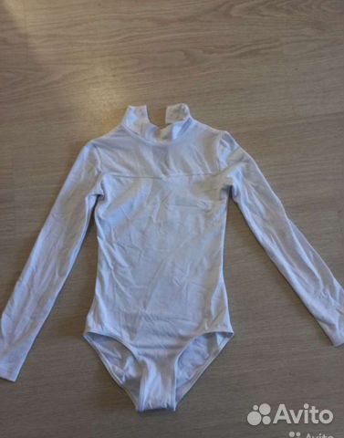 Купальник гимнастический белый