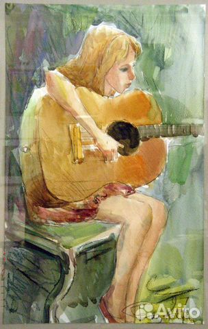 Акварель,графика 30х40.