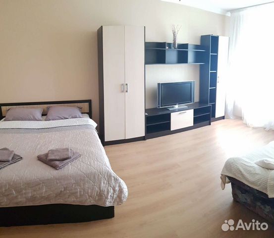

1-к. квартира, 42 м², 2 кровати