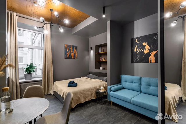 

Квартира-студия, 21 м², 2 кровати