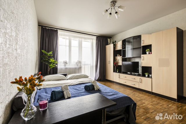 

1-к. квартира, 38 м², 2 кровати