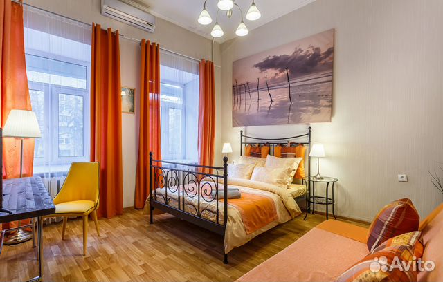 

1-к. квартира, 38 м², 2 кровати