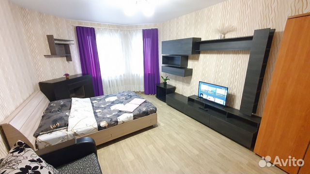 

1-к. квартира, 45 м², 2 кровати