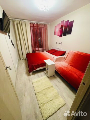 

1-к. квартира, 30 м², 3 кровати