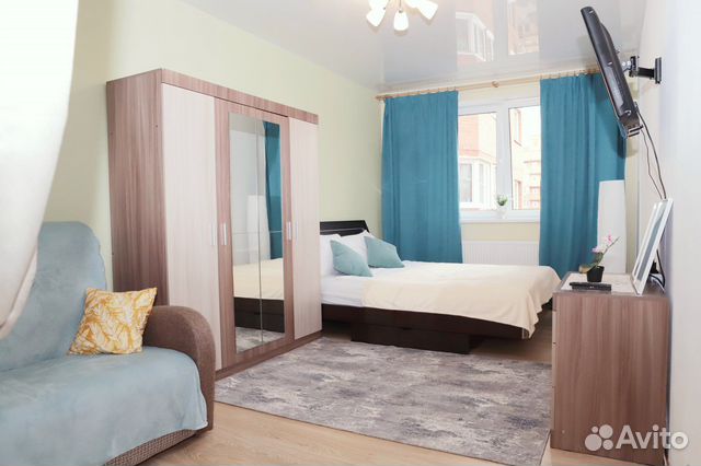 

1-к. квартира, 36 м², 3 кровати