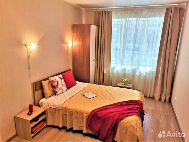 

1-к. квартира, 37 м², 2 кровати