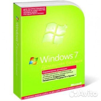 Microsoft Windows 7 Домашняя Базовая 64bit