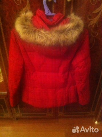 Куртка б/у женская красная в клетку Columbia Куртка б/у женская красная в клетку Columbia