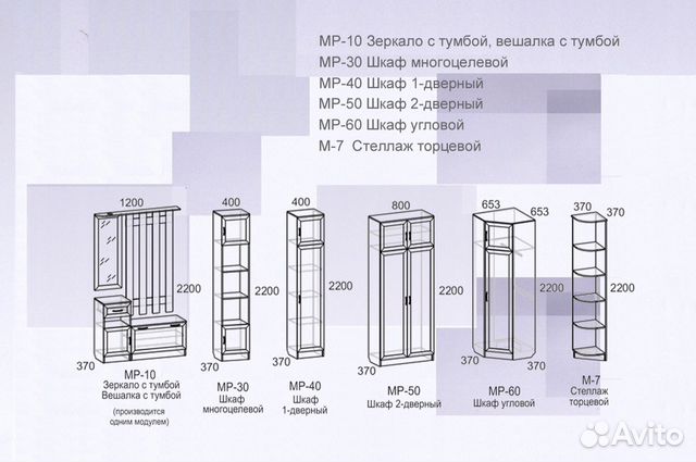 Прихожая. Модульная система 