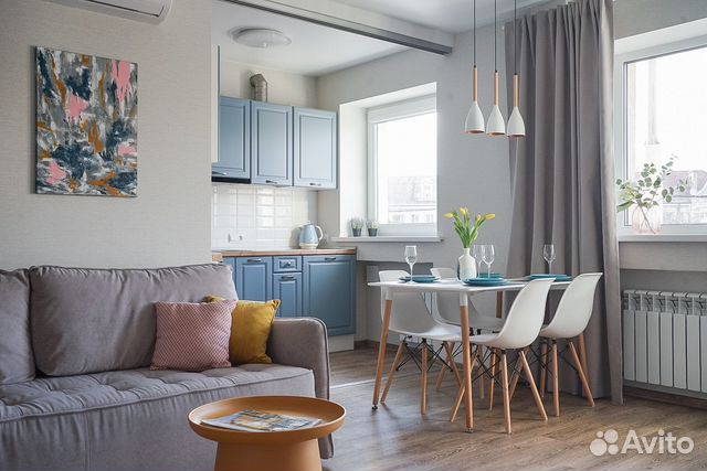 

2-к. квартира, 45 м², 2 кровати