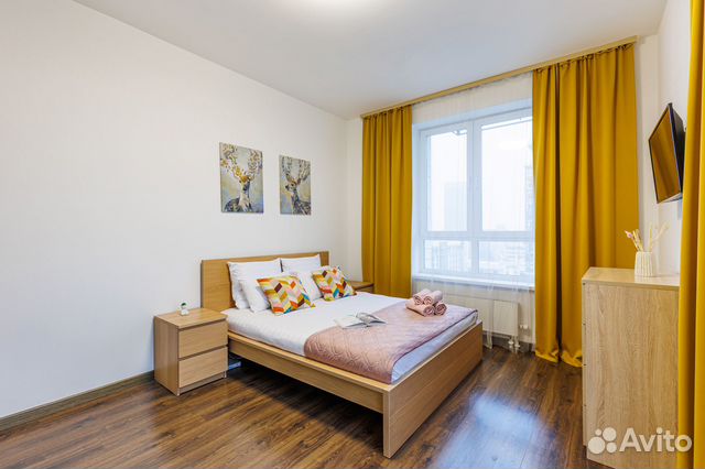 

1-к. квартира, 39 м², 2 кровати