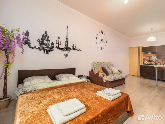 

Квартира-студия, 30 м², 2 кровати