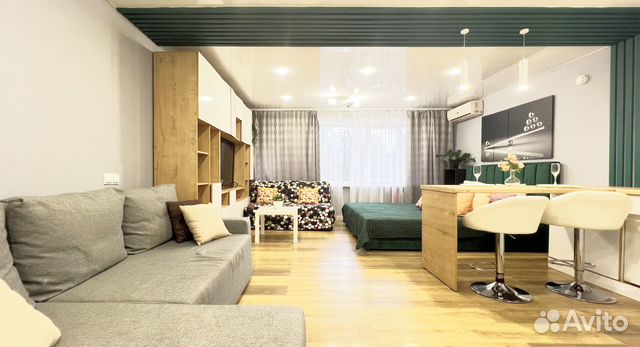 

Квартира-студия, 32,7 м², 3 кровати