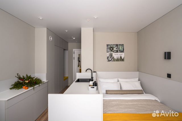

Квартира-студия, 18 м², 2 кровати