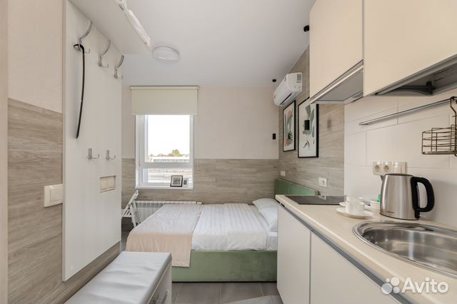 

Квартира-студия в апарт-отеле, 18 м², 1 кровать