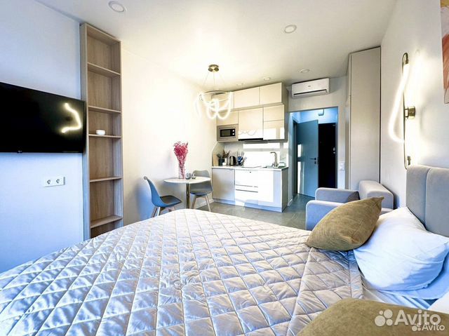 

Квартира-студия, 27 м², 3 кровати