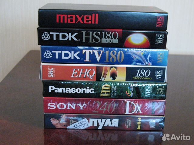 Видеокассеты VHS поштучно, мало б/у, в отличном со