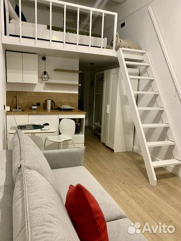 

Квартира-студия, 25 м², 2 кровати