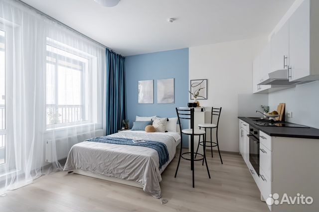 

Квартира-студия, 25 м², 2 кровати