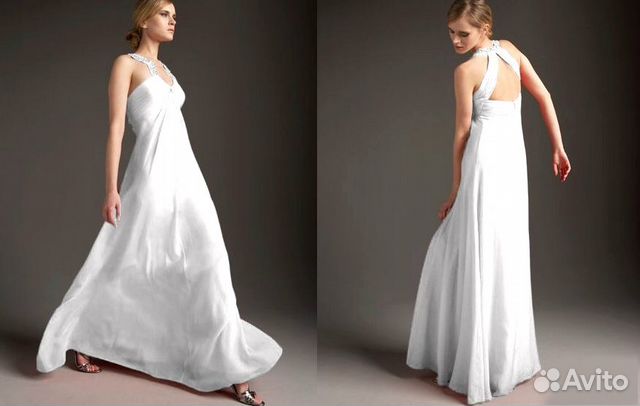 Вечернее свадебное выпускное платье Aidan Mattox