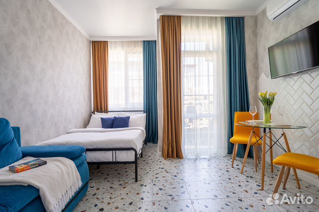 

Квартира-студия, 28 м², 2 кровати