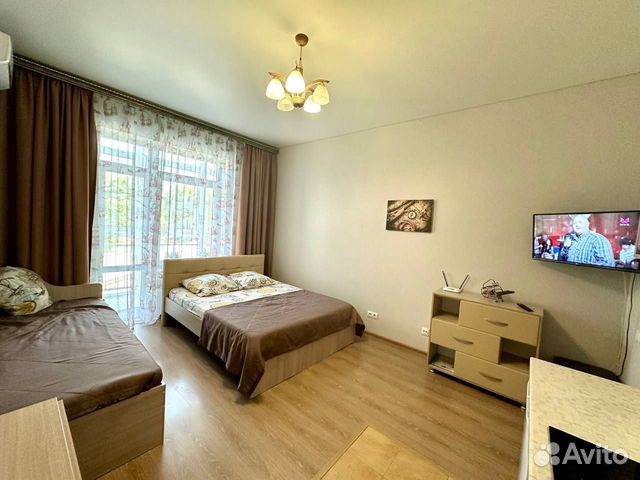 

Квартира-студия, 28 м², 3 кровати