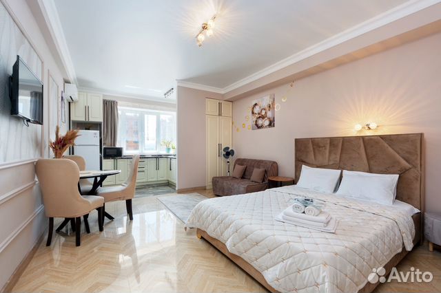 

Квартира-студия, 40 м², 2 кровати