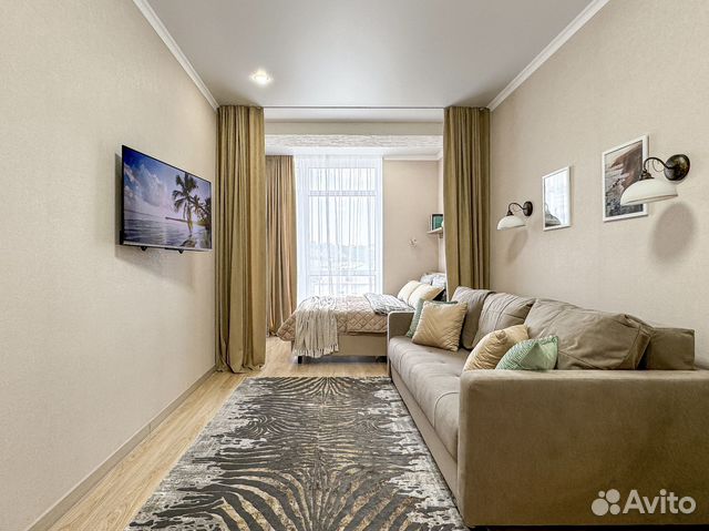 

1-к. квартира, 44 м², 2 кровати