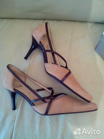 Австрийские замшевые туфли бренда Хёгель, р-р 39 Австрийские замшевые туфли бренда Хёгель, р-р 39