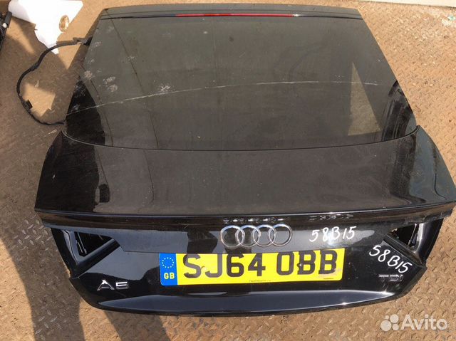 Крышка багажника Audi A5 Sportback 2014 чёрная Крышка багажника Audi A5 Sportback 2014 чёрная